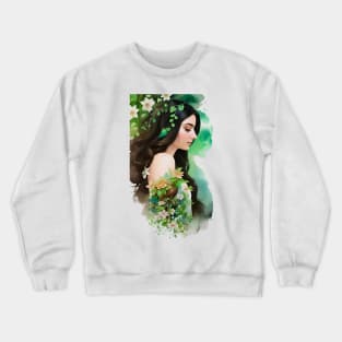 Serenity In Green Crewneck Sweatshirt